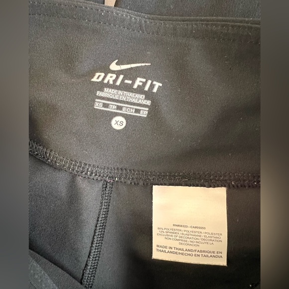 Nike Size XS Womens‎ Black Athletic DriFit Performance Sport Capri Leggings - Picture 7 of 12